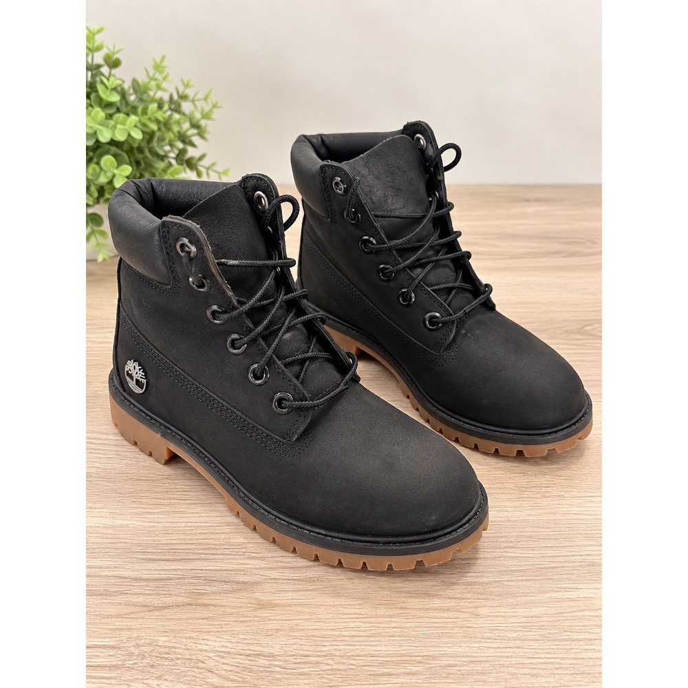 Timberland 6 Inch Premium Waterproof Boots Black Nubuck A62W3 Mens 5.5